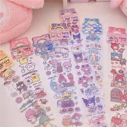 Kawaii – autocollants imperméables pour ordinateur portable, dessin animé, Kuromi Mymelody, cannelle, oll, pour bricolage, cadeau pour filles 