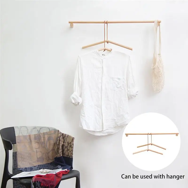 1pc 30cm 45cm Simple Clothes Hanger Wood Single Towel Bar No Punch Storage Rack Towel Hanger For Bathromm Kitchen Home storage rack towel rack towel holder