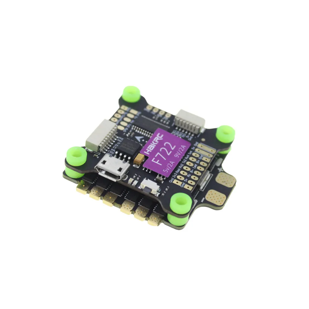 HAKRC Flytower F722 BEC 5 V/2A 9 V/2A Контроллер полета и 50A 3-6S ESC для радиоуправляемого дрона компоненты очень плотные