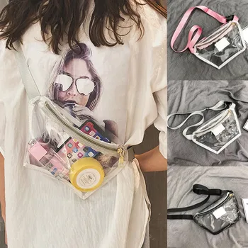 

Belt Bags PVC Summer Fanny Pack Waist Bag Transparent Jelly Leather Multifunctional Bag Chest Bag Waist Pack Bolsa Feminina 3.24