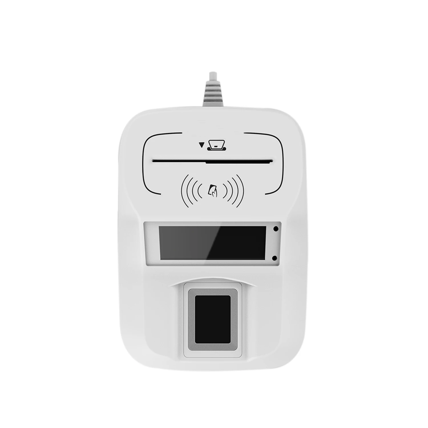 Белый Смарт NFC+ считыватель контактных карт отпечатков пальцев USB+ Bluetooth интерфейс HD8-FI