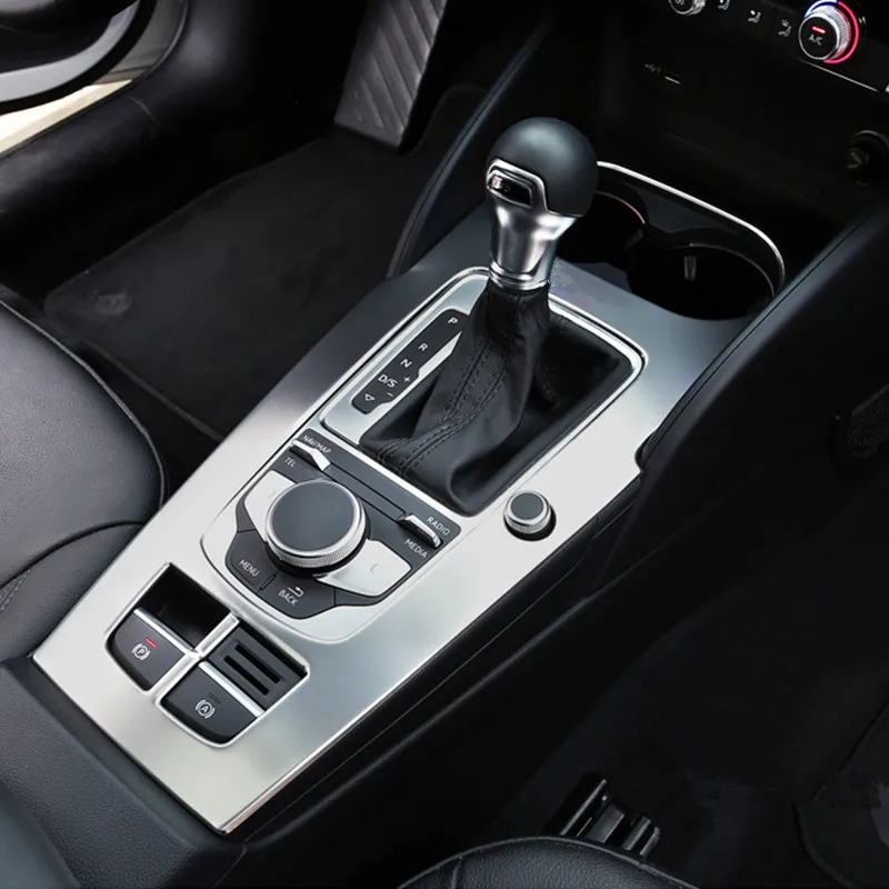 Панель переключения передач CNORICARC из нержавеющей стали отделка для Audi A3 8V 2014 | Лепнина для интерьера -32809057202