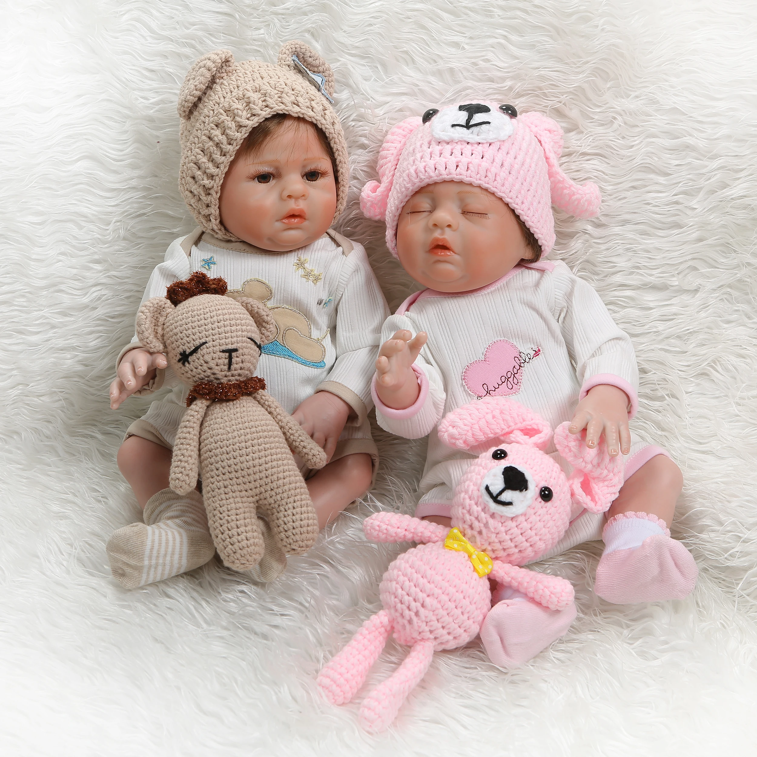 

48cm Baby New Born Pig Vest Short Hair Dolls Reborn Function Super Baby Lifelike Toddler Baby Boneca For Birtnday Kid Gift