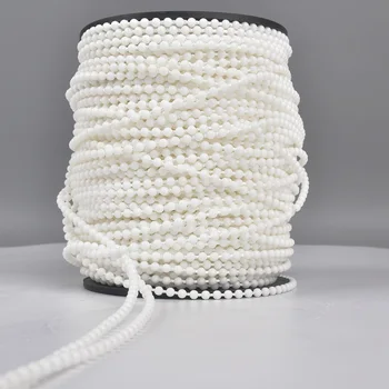 

Durable Curtain Bead White Roller Blind Chain Cuttable 4.5x6mm Practical Roman Shade Easy Install Replacement Parts Multipurpose
