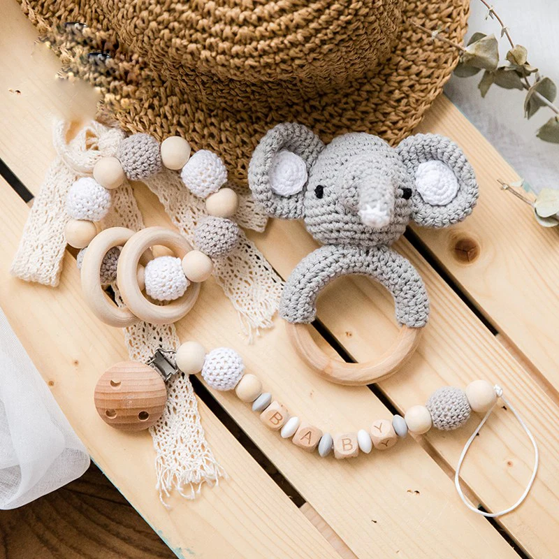 Детская погремушка Amigurumi вязаный крючком единорог колокольчик ручной работы