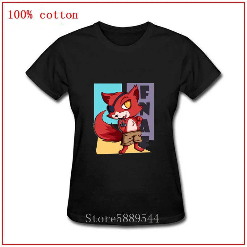 2020 Foxy FNAF Freddy футболки женские новые летние хип-хоп плюшевые футболка