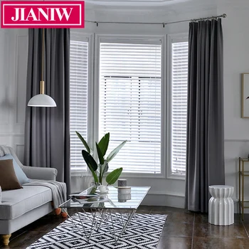 

JIANIW Modern Cheaper Blackout Curtains For Window Treatment Blinds Custom-Made Drapes Blackout Curtain For Living room Bedroom