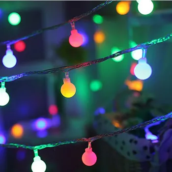 

LED Ball String Lights Starry Christmas Lights 10LED String Lights Outdoor LED String lights Home Christmas Wedding Party Decor
