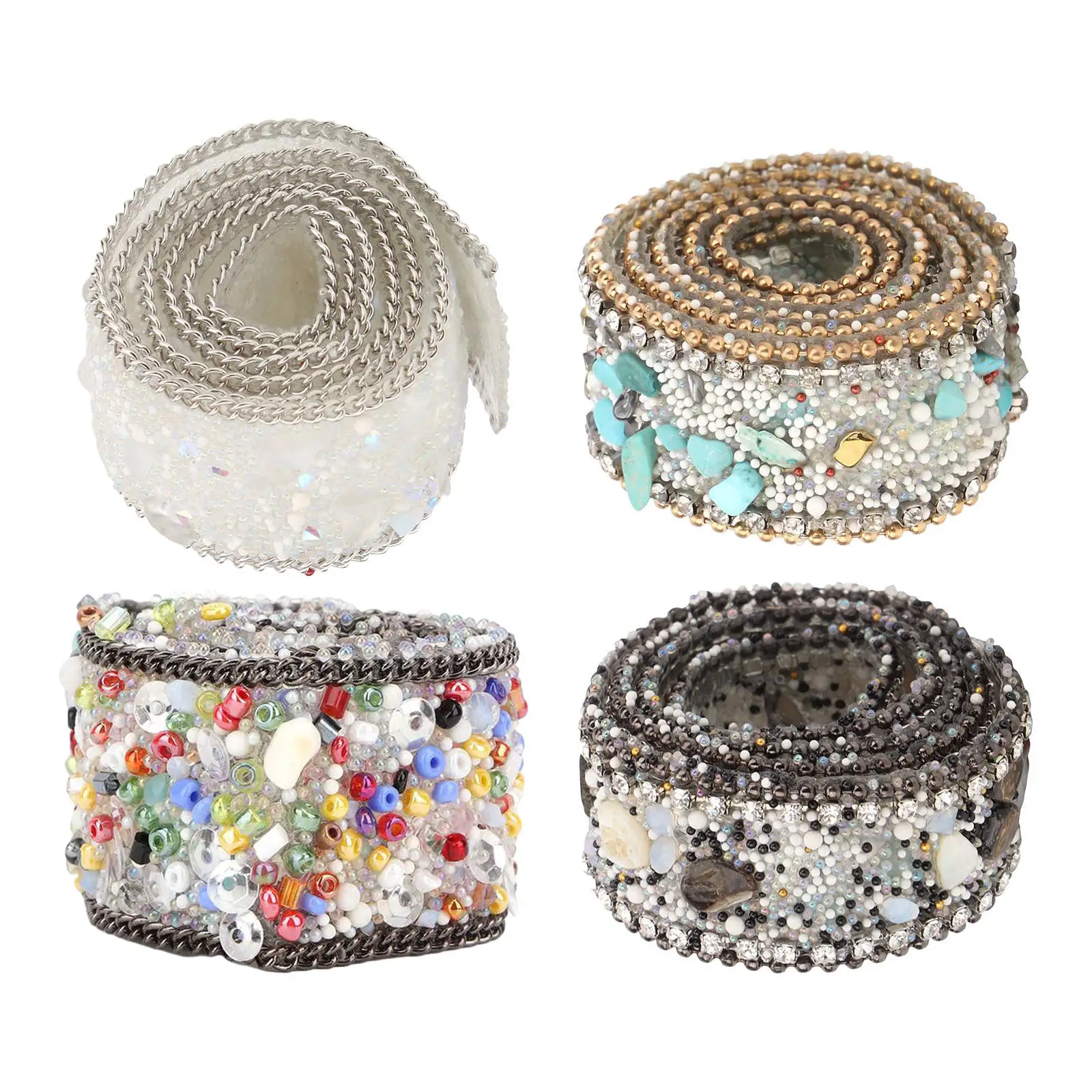 2 5 см в ширину красивые вышитые стразы гравий оболочка ткань кружевная лента