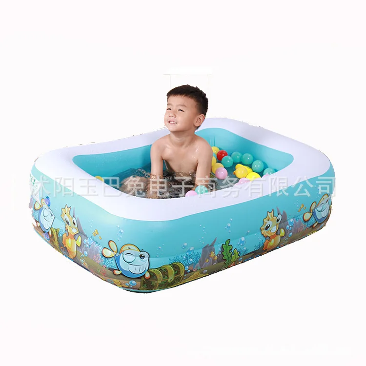 

Wholesale Children Inflatable Swimming Pool Infant Rectangular Toy Pool 1.2 M Multi-functional Thick Outdoor Supplies