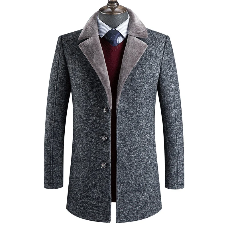 sobretudo masculino 2020 new winter high quality wool thicked trench men coat male gray wool jackets plus size abrigo hombre sobretudo masculino 2020 new winter high quality wool thicked trench men coat male gray wool jackets plus size abrigo hombre