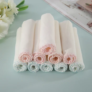 

10pcs Baby Cotton Gauze Nursing Saliva Towel Infant Nursing Face Hand Cloth Towel Infant Washcloth Face Wipe 28x28cm