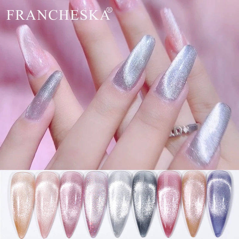 Crystal Ice Cat Eye Gel Nail Silver Crystal 4d Variatie Lichttherapie Cat Eye Gel 8ml Professionele Shiny Cat Eye Gel Tslm1 Nail Gel Aliexpress