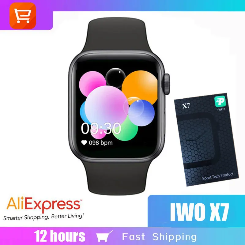 New IWO X7 Smart Watch Men Women Bluethooth Call Heart Rate Blood Pressure Sport IP67 Life Waterproof SmartWatch PK T500Plus X8 |