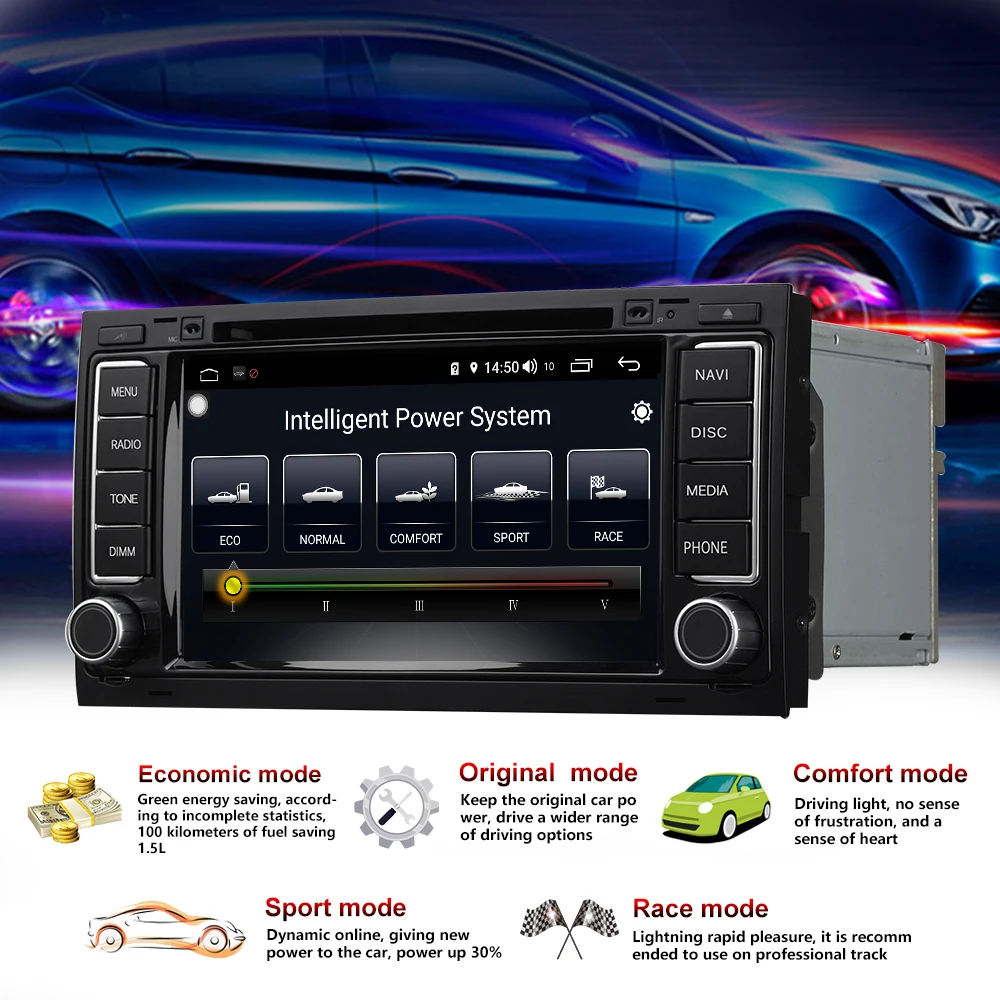 Clearance Car DVD Player Stereo Radio Android 8.1 Bluetooth 7" 4G/32G/64G GPS Navigation forTouareg 2004-2009 Multivan(T5)2008-2015 2