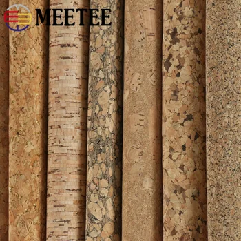 

Meetee 90X137cm 0.5mm Thick Natural Cork Leather Fabric DIY Bags Shoes Luggage Handmade Craft Wood Grain Decor Material Supply