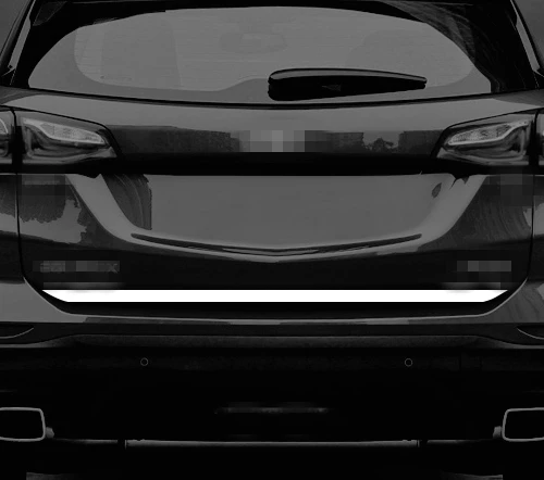 Silver For Chevrolet Equinox Stainless Steel Trunk Rear Protector Trim Cover Rear Bumper Protector Sill Car Tail Trim - Цвет: Silver