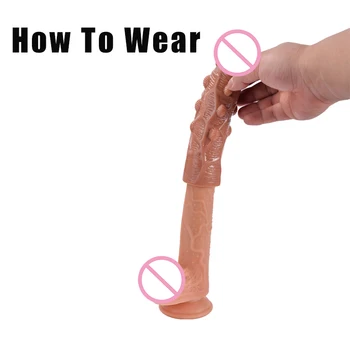 18Cm Realistic Penis Extender Sleeve Reusable Condom Massager Penis Enlargement Condom Delay Ejaculation Intimate Goods 6