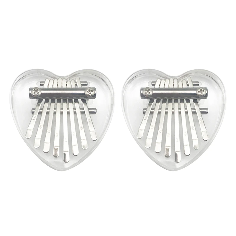 Комплект из 2 предметов 8 клавиш мини Kalimba игрушечное пианино с украшением в виде