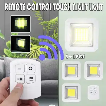

LED Wireless Remote Control Touch Night Light / LED Light Remote Control Bedroom Night Light For Baby Nursing Hallways Home