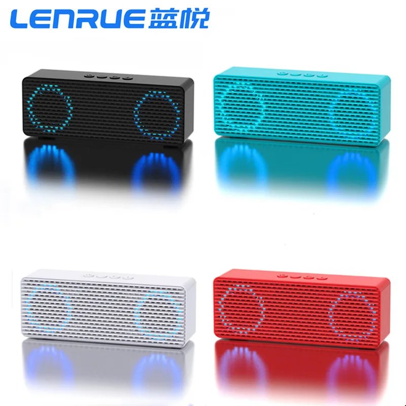 LENRUE Hi-Fi Беспроводной TF двойной Bluetooth Динамик Колонка стерео звук поративный