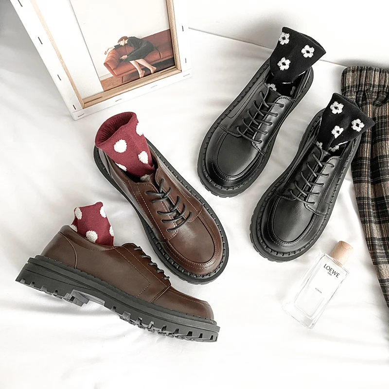 Новинка 2020 японские женские маленькие туфли модные студенческие в британском