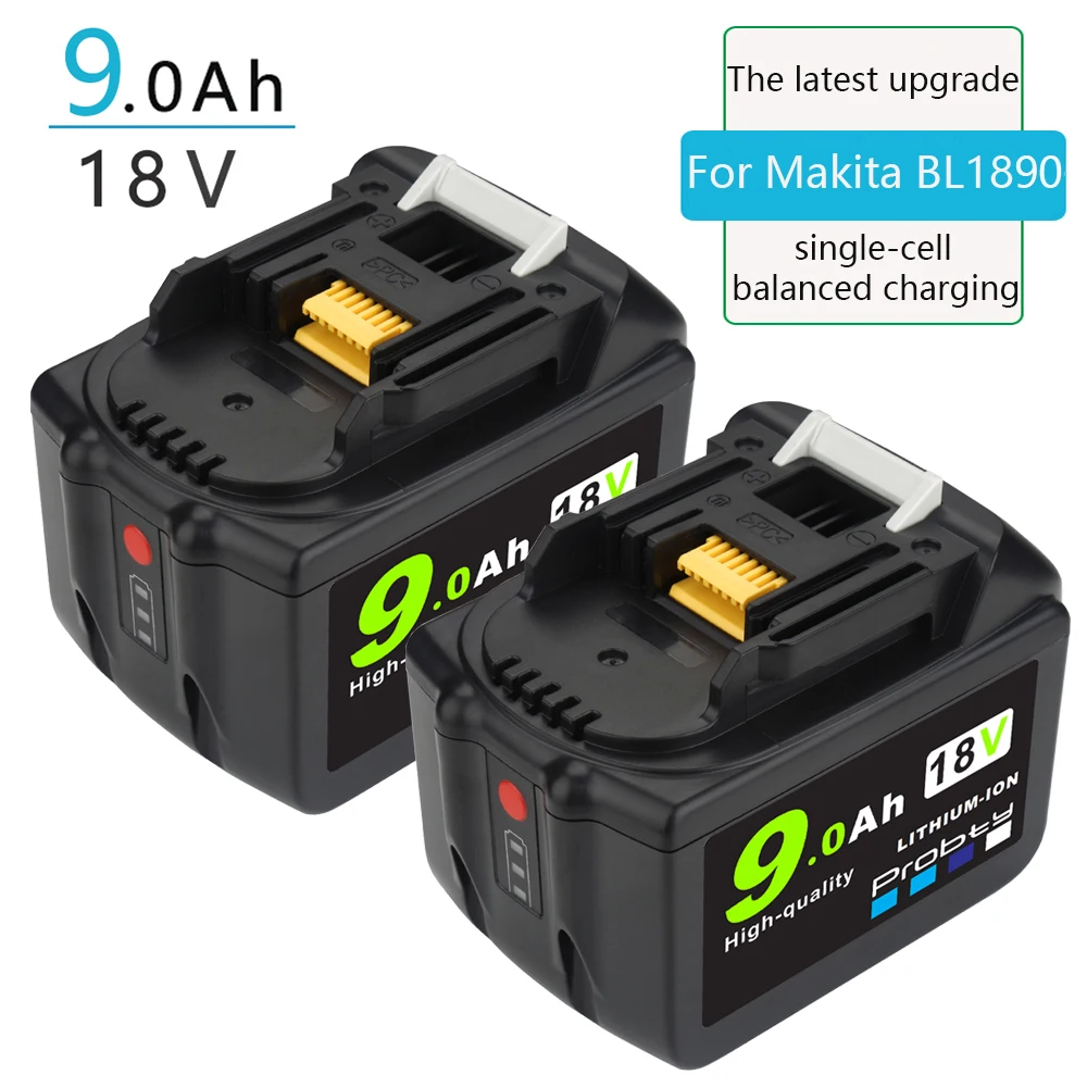 Аккумулятор для инструмента Makita BL1830 BL1860 BL1840 BL1850 18 в 9000 мА · ч литий-ионный |