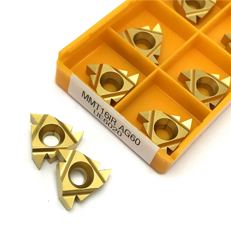 

MMT16IR AG60 UE6020 Carbide inserts Thread Turning tool metal lathe tools CNC Cutting Thread tool 16IR AG60 Turning insert