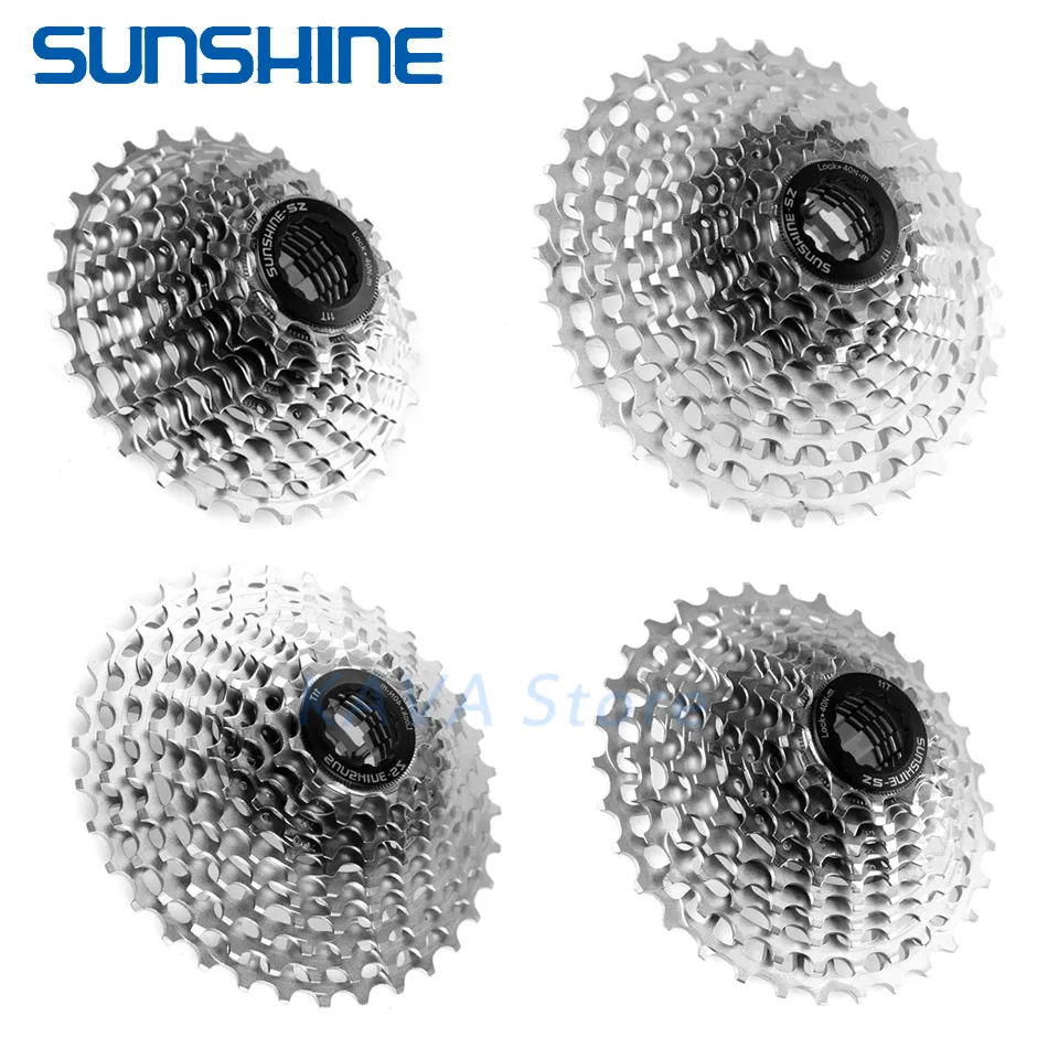 SUNSHINE SL 11 Скорость дорожный велосипед свободного хода 11-28/32/34/36T велосипеда 219 г ультралегкий Кассетный Маховик K7 гравия велосипед HG Системы
