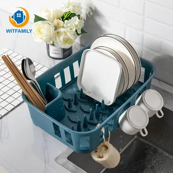 

Nordic Kitchen Drain Bowl Rack Tableware Storage Racks Countertop Shelf Draining Kitchen Accessories Dish Cutlery Cup Organizer