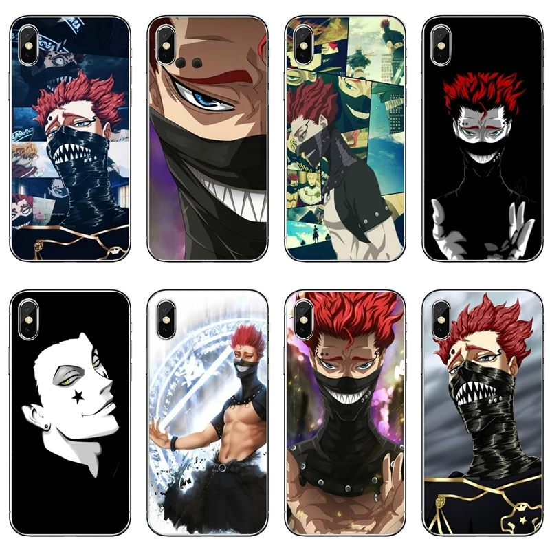 Zora Ideale Black Clover Anime Case For Sony Xperia Z5 C6 L2 Xa1 Xa2 Xz1 Xz2 Compact Premium Lg G5 G6 G7 Q6 Q7 Q8 Q9 V30 V V10 Phone Case Covers