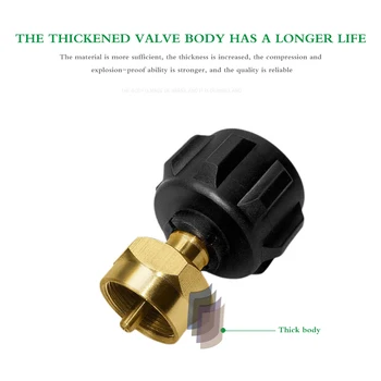 

Adapter Joint Valve LPG Flat Propane Refill Joint East Camping Stove Propane Refill Adapter Gas Cylinder Coupler Bottle Adapter