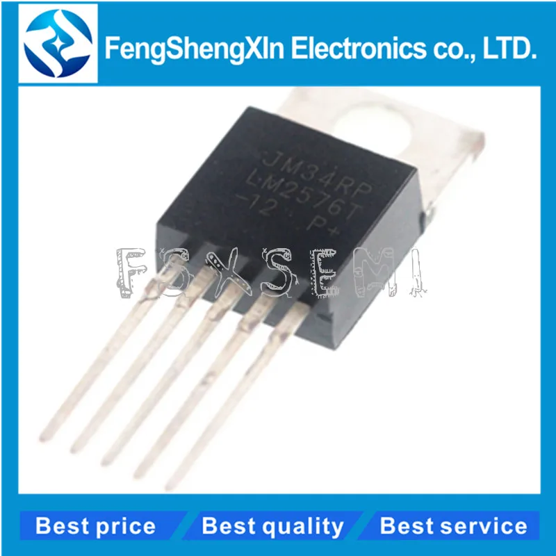 10 шт./лот LM2576T-12 12V TO-220-5 3A, 52 кГц, понижающий регулятор переключения