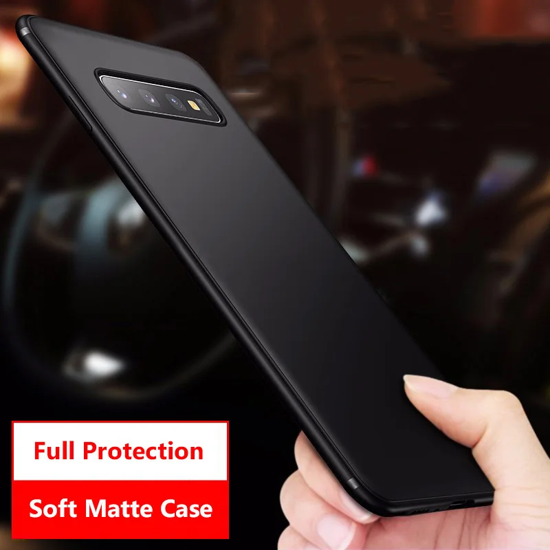 Тонкий матовый чехол из ТПУ для Samsung Galaxy s21 S20 S10 S9 S8 Plus ультрамягкий телефона