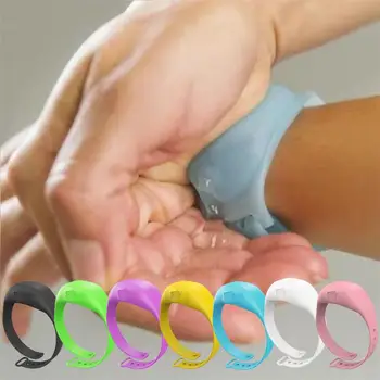 

Mini Liquid Soap Gel Dispenser Portable Hand Washing Sanatizer Bracelets Cure Hydroalcoholic Desinfection Wristband Dispensers