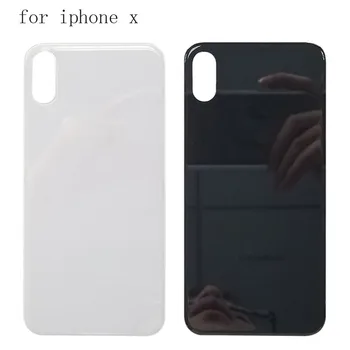 

20/pcs New High quality 5.8" Back Glass Battery Cover Rear Door Housing Case For iPhone X Replacement white black color