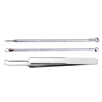 

Skin Care Detachable Acne Needle Blackhead Remover Tool Stainless Steel Silvery Pimple Blemish Extractor Major Portable