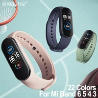 Verbazingwekkende Band Voor Xiaomi Mi Band 6 5 4 3 Armband Riem Correa Voor Xiao Miband 5 4 Strap Smart Horloge pols Voor Mi Band 3 4 5 6