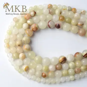 

Natural Stone Fine Afghanistan Jades Round Beads For Jewelry Making /8/10mm Spacer Loose Beads Diy Bracelet Jewellery 15inches