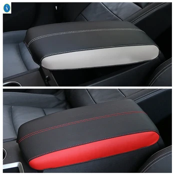 

Yimaautotrims Holster Protective Pad Mat Central Auto Armrest Box Cover Console PU Leather For Nissan Teana / Altima 2019 2020