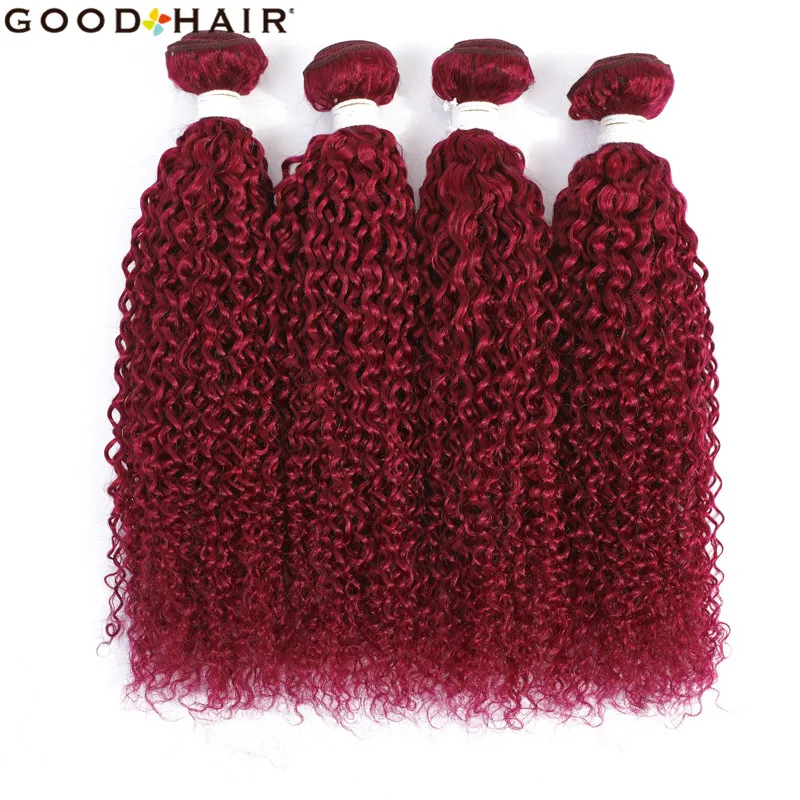 Extensões de Cabelo Brasileiro Kinkly Encaracolado Humano 3 - 4 Pacotes 27 Mel Loira Remy Trama Dupla Bom 10 High Quality Apliques e perucas