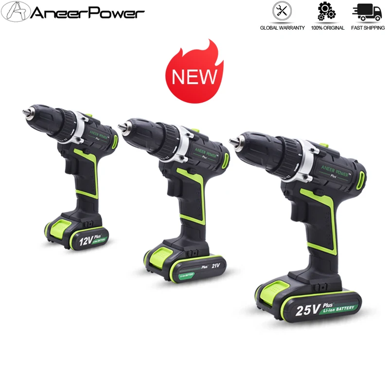 

12V 21V 25V Multi Function Cordless Hand Electric Drill High Quality Power Tools 2Speed Mini 1500 Ma Lithium Battery Screwdriver