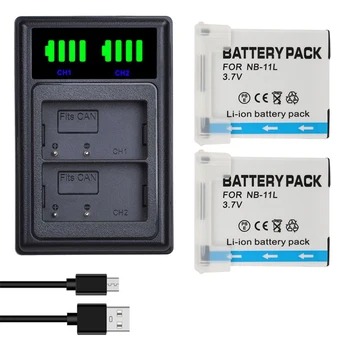 

NB-11L NB11L NB-11LH Camera Battery +LCD Charger For Canon PowerShot A2300 IS A2400 IS A2500 A2600 A3400 IS A3500 IS ELPH 110 HS