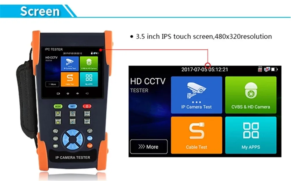 3," CCTV тестер Pro PoE выход питания 1080p wifi IP, 4K видео дисплей аналоговая ip-камера тестер IPC-3500 Plus