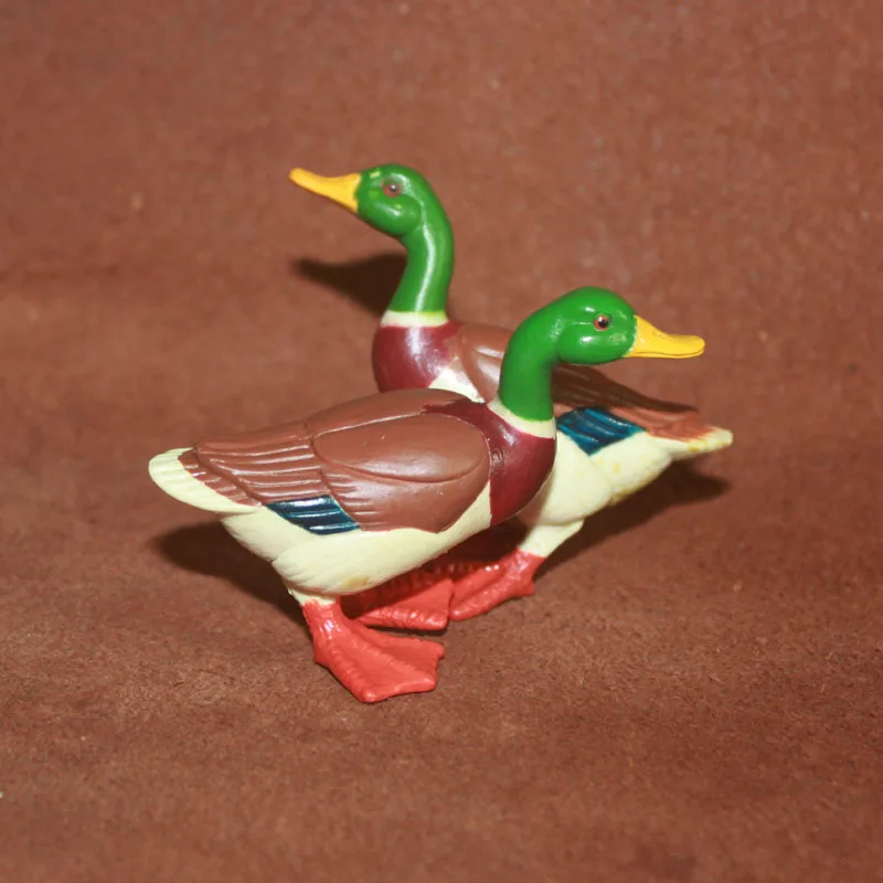 

Miniatures Animals Poultry Mallard Chicken Duck Goose Fairy Garden Accessories Bonsai Decor Action Figures Figurines Model Toys