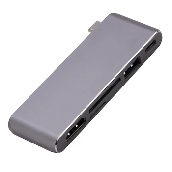 

5 in 1 ype-C OTG Adapter Cable for SD TF PD Card Reader Notebook Android MacBook Smartphone expansion OTG USB-C Converter HDMI