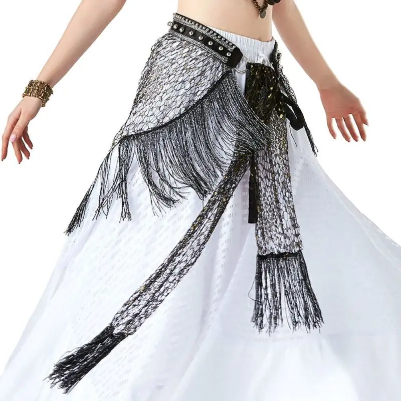 

ATS Belly Dance Performance Sexy Costume Exotic Style Dress Hollow Scarf Belly Dance Triangle Scarf Dancer Stage New