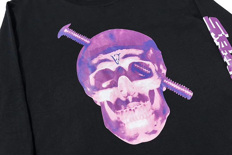 vlone shocker skull moletom com capuz