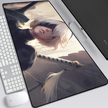 

Nier Automata Large Pad Mouse Mat Anime Print Computer Gamer Locking Edge Mousepad Keyboard Mice 30x80cm