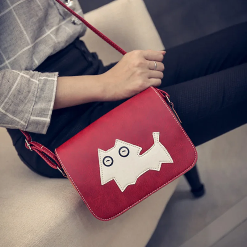 

WOMEN'S Bag 2018 New Style Graceful Cartoon Puppy One-Shoulder Square Sling Bag Oblique Bag